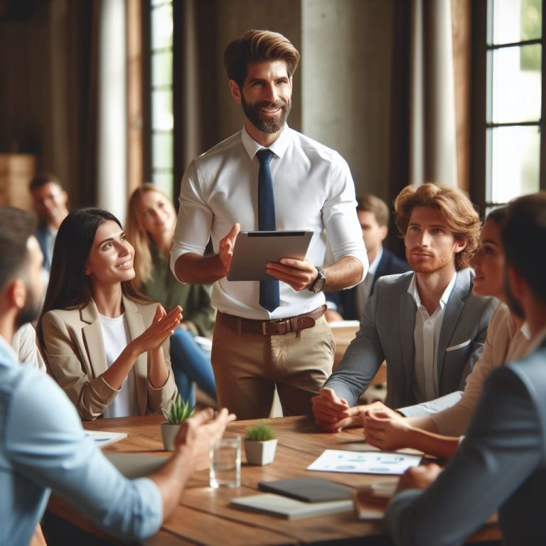 Business Coach facilitating (AI Image)
